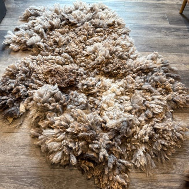 Squishy Brown Rug (Bear) - Heritage Woolworks