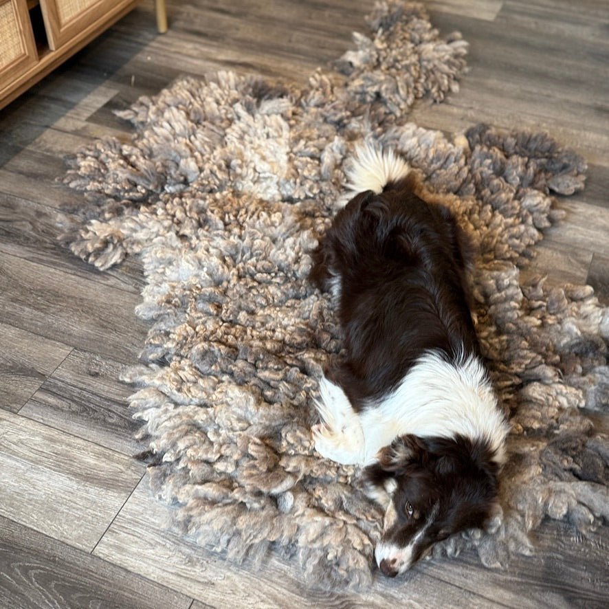 Squishy Brown Rug (Bear) - Heritage Woolworks