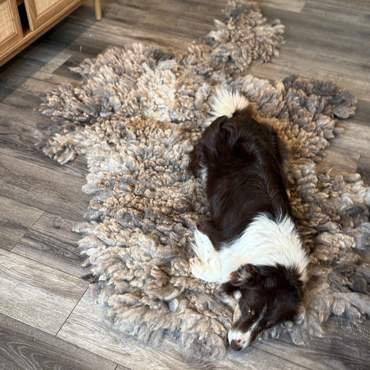 Squishy Brown Rug (Bear) - Heritage Woolworks