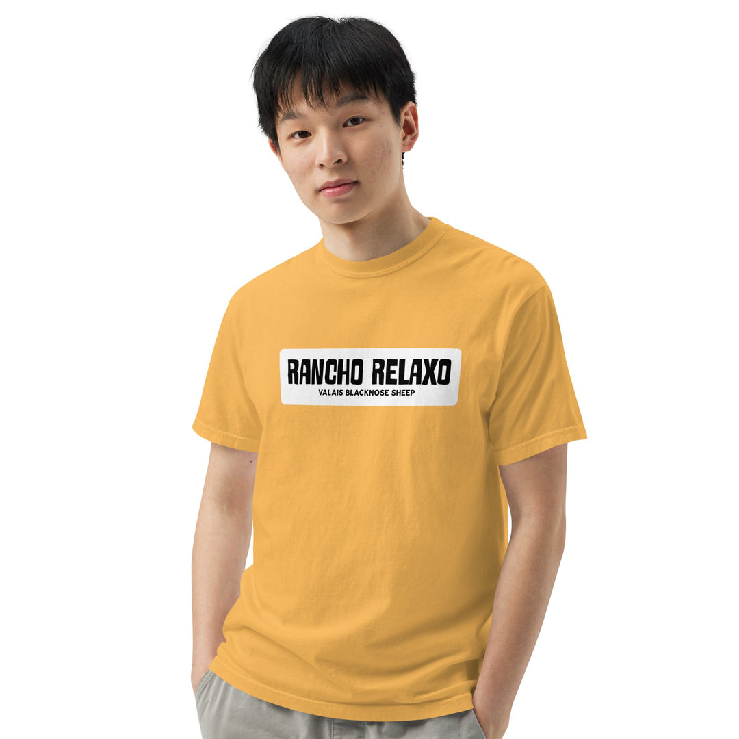 Unisex garment - dyed heavyweight t-shirt - Rancho Relaxo Farm