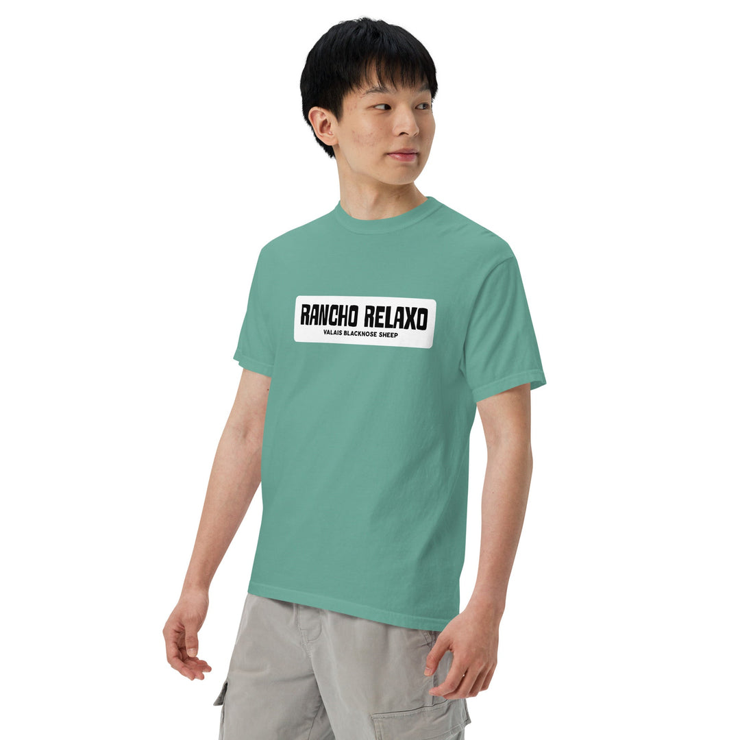 Unisex garment - dyed heavyweight t-shirt - Rancho Relaxo Farm