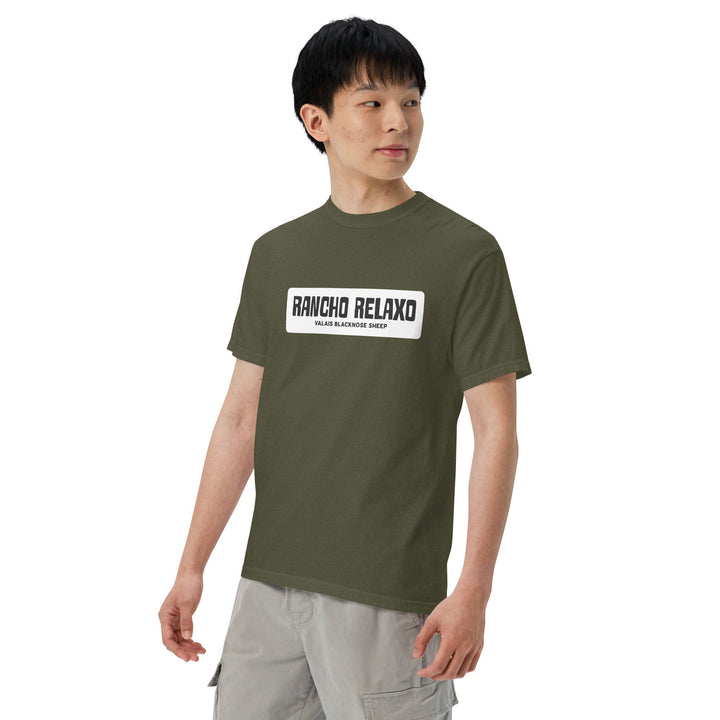 Unisex garment - dyed heavyweight t-shirt - Rancho Relaxo Farm