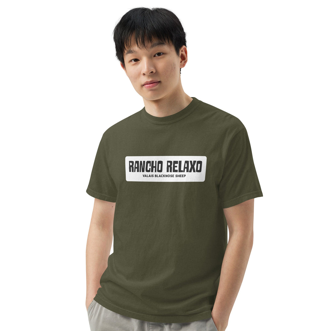 Unisex garment - dyed heavyweight t-shirt - Rancho Relaxo Farm